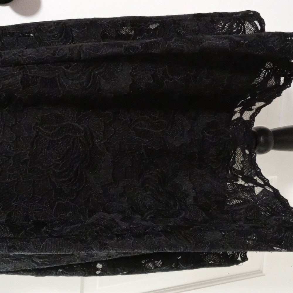 🖤White House Black Market🖤 - Black Fit & Flare Lace Cocktail Dress - Picture 10 of 15